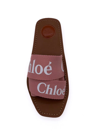 Chloe Woody Flat Sandal Pink