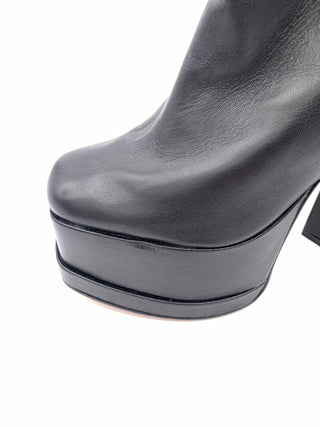 Schutz Selene Casual Black Platform Block Heeled Boots