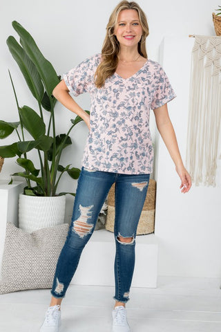 PAISLEY PRINT BOXY TOP